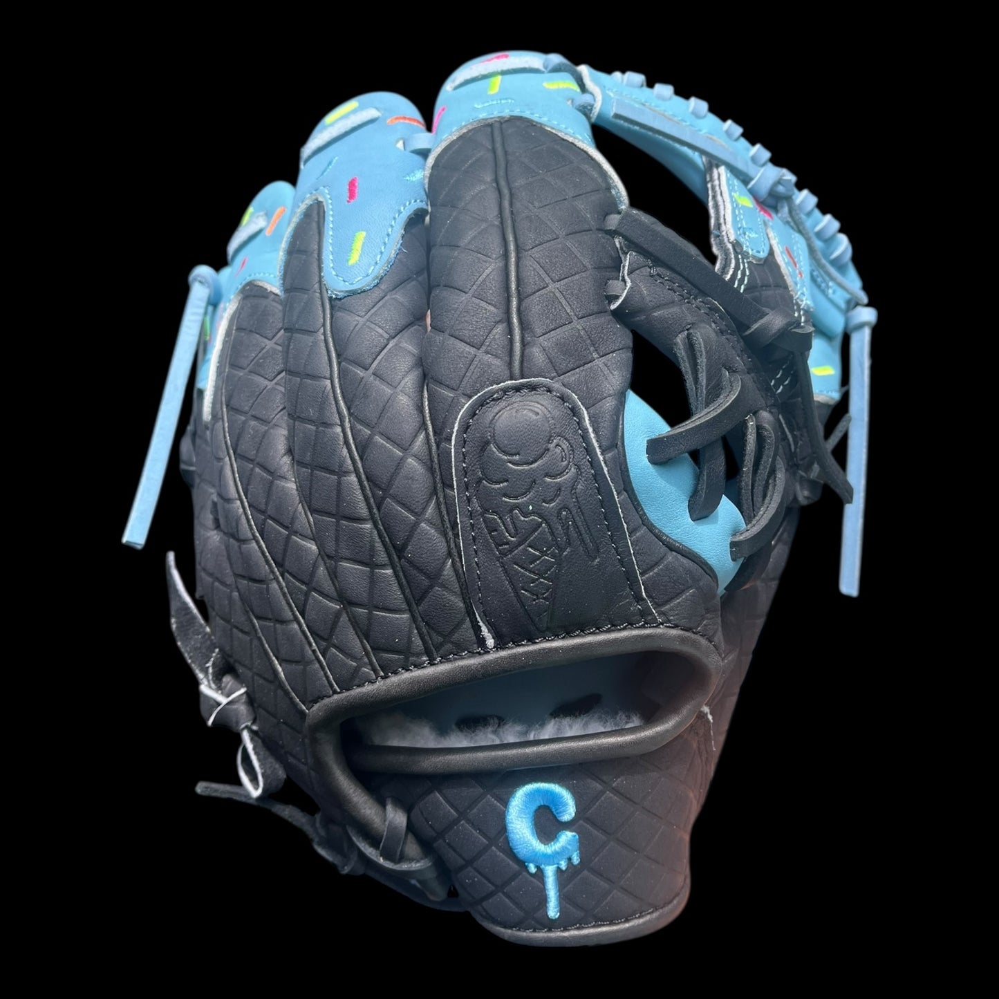Custom Ice Cream Series Kip Baby Blue Black 11.5” I-Web Baseball Glove