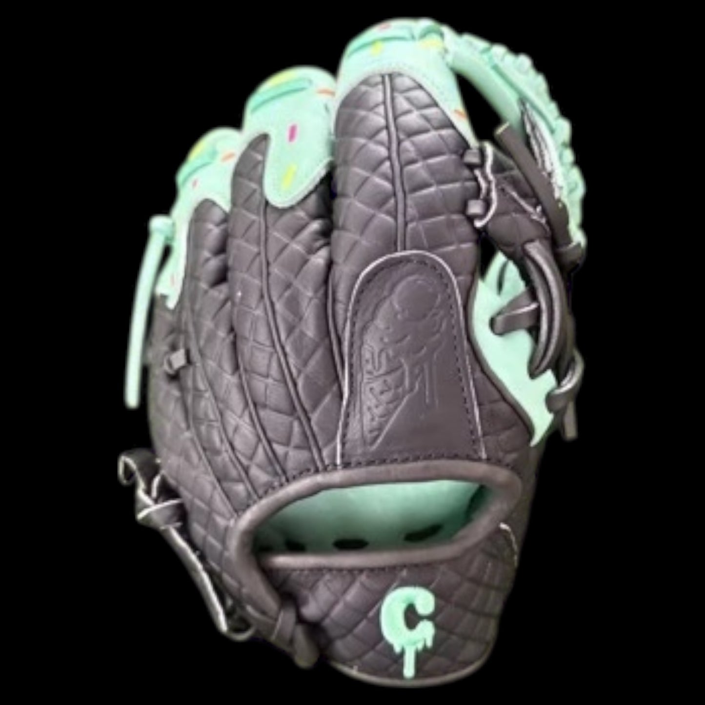 Custom Youth Ice Cream Series Cowhide 11.5” I-Web Black Mint Baseball Glove