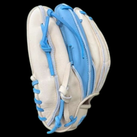 CUSTOM Youth RawEdge Series 11.5” I-Web Baby Blue Blonde Baseball Gloves