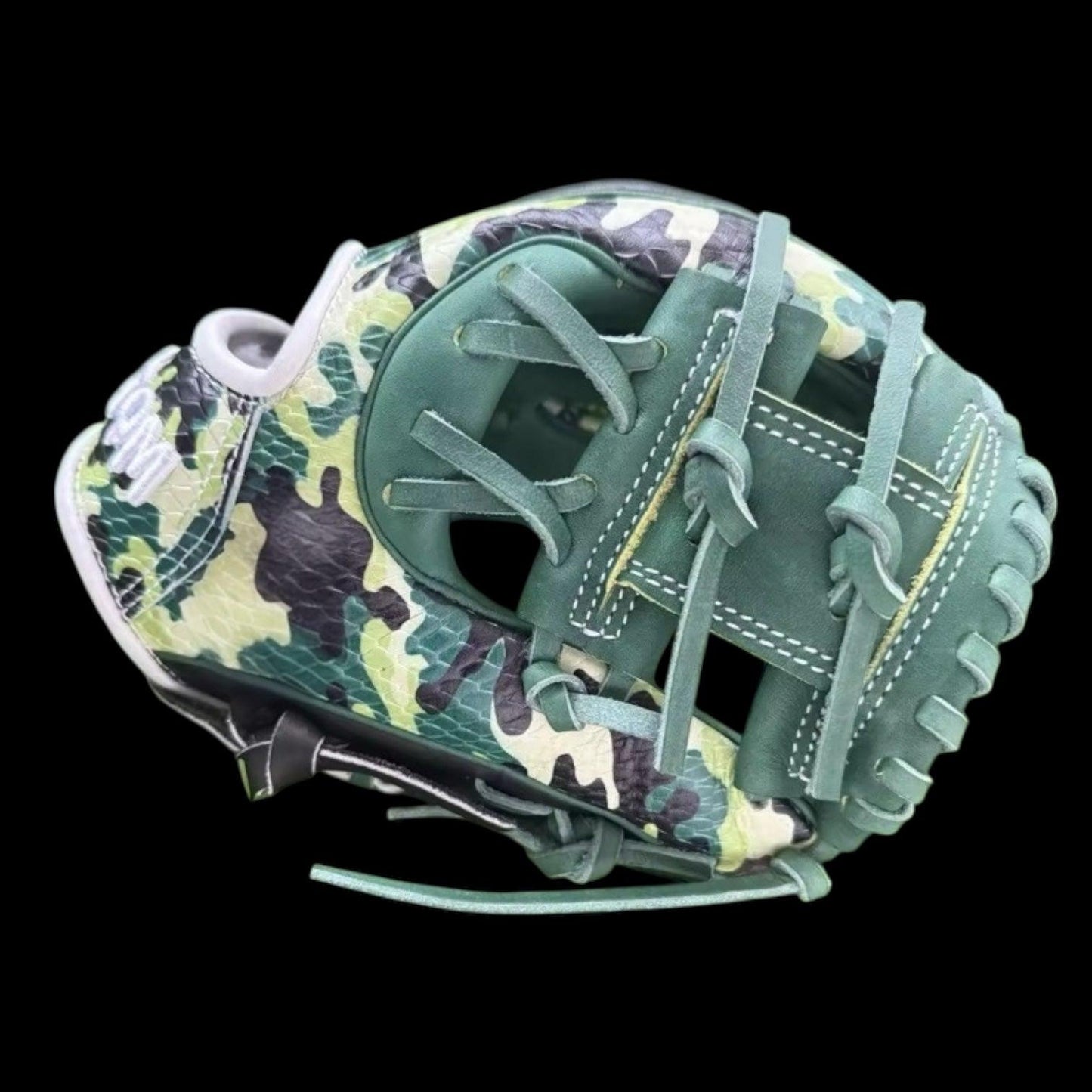 Custom Training Baseball Glove 10” Camo and Black Kip Leather