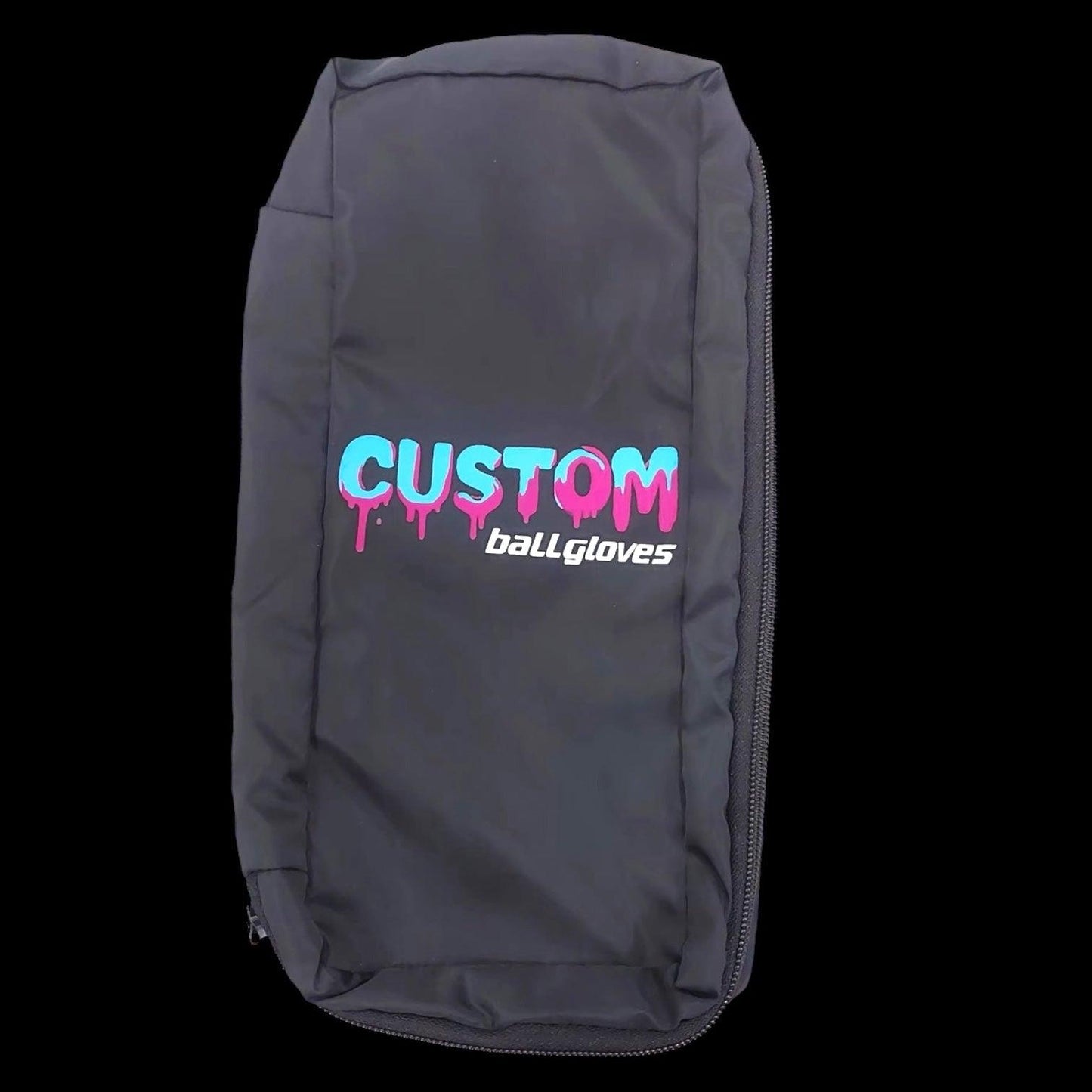 CUSTOM Brand Baseball Batting Gloves Long Cuff Baby Blue & White