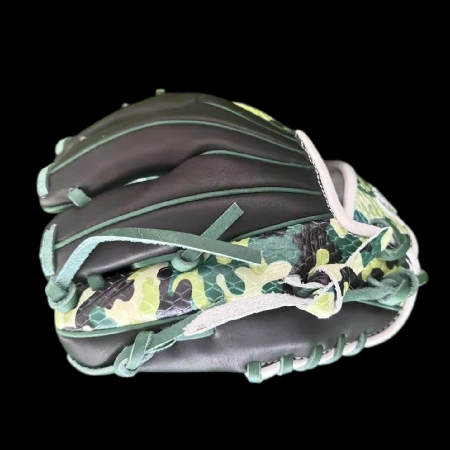 Custom Training Baseball Glove 10” Camo and Black Kip Leather