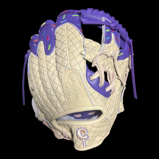 Custom Youth Ice Cream Series Cowhide Purple 11.5” I-Web Infield Baseball Glove