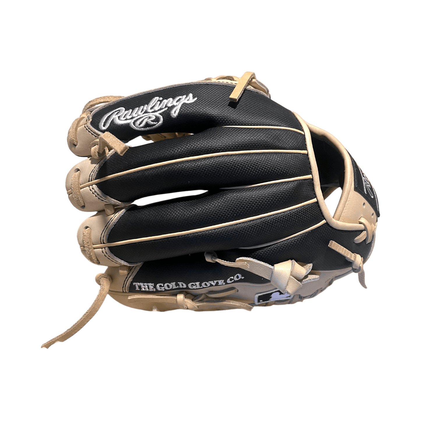 Rawlings Custom 11.50” Modified Trapeze Black Speed Shell Camel Heart of the Hide Pitcher Infield Glove