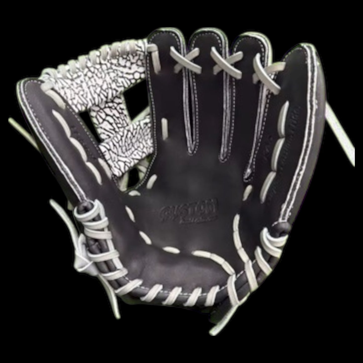 Custom RawEdge Series 11.5” I-Web Elephant Skin Black Baseball Gloves
