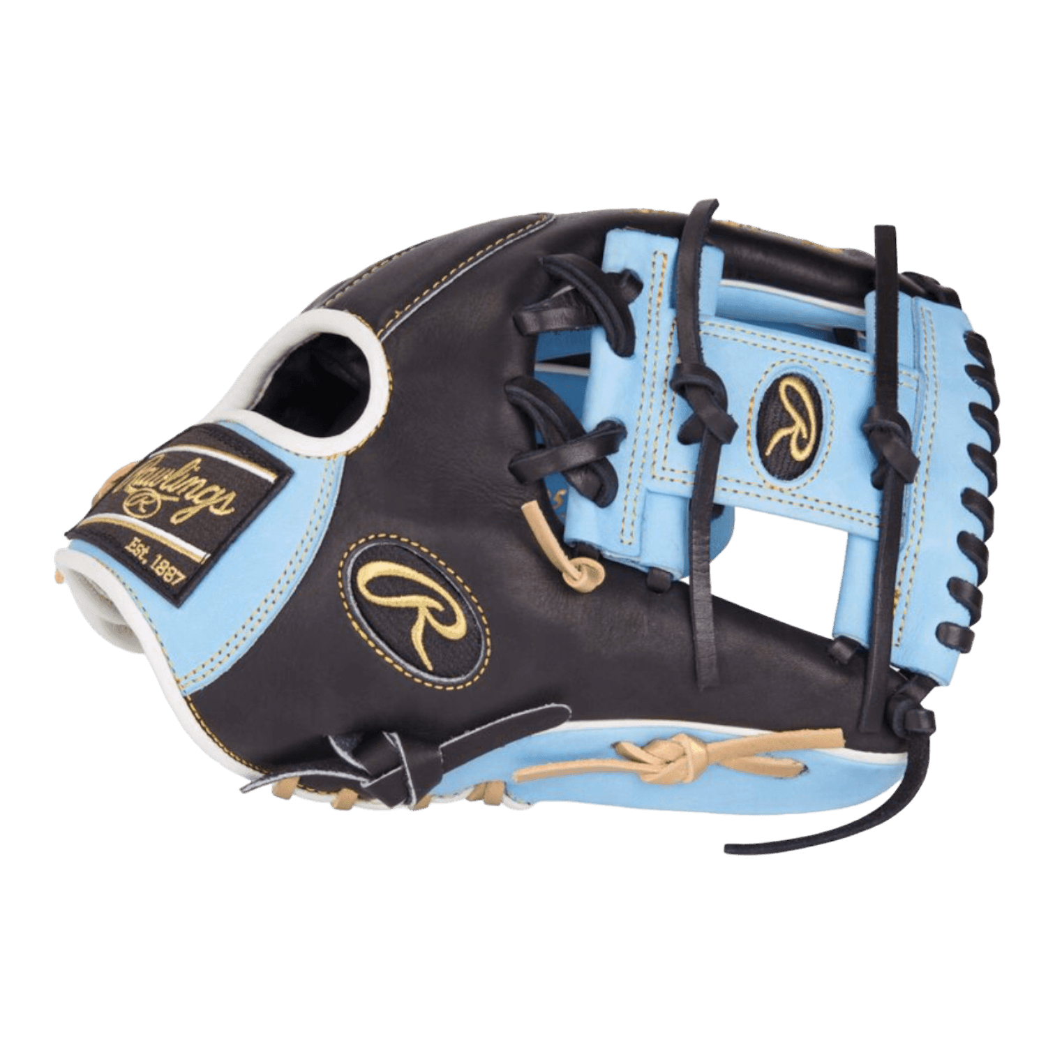 Rawlings HOH R2G 11.75” Baby Blue Infield Glove - CustomBallgloves.com