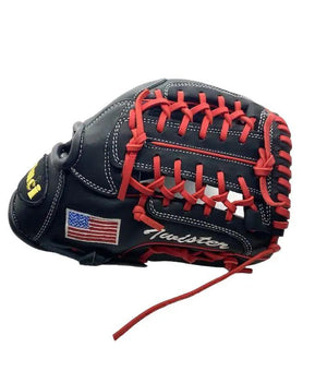 Vinci 11.5” In Red Laces Modified Trapeze Infield Pitcher Glove - CustomBallgloves.com