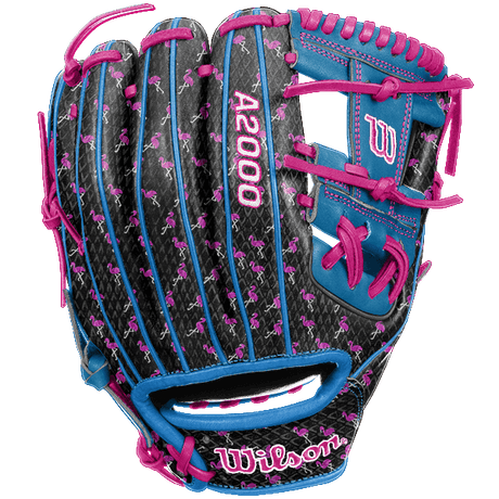 Wilson A2000 Flamingo Print Snakeskin 11.50” Baseball Glove (Q1 Delivery) - CustomBallgloves.com