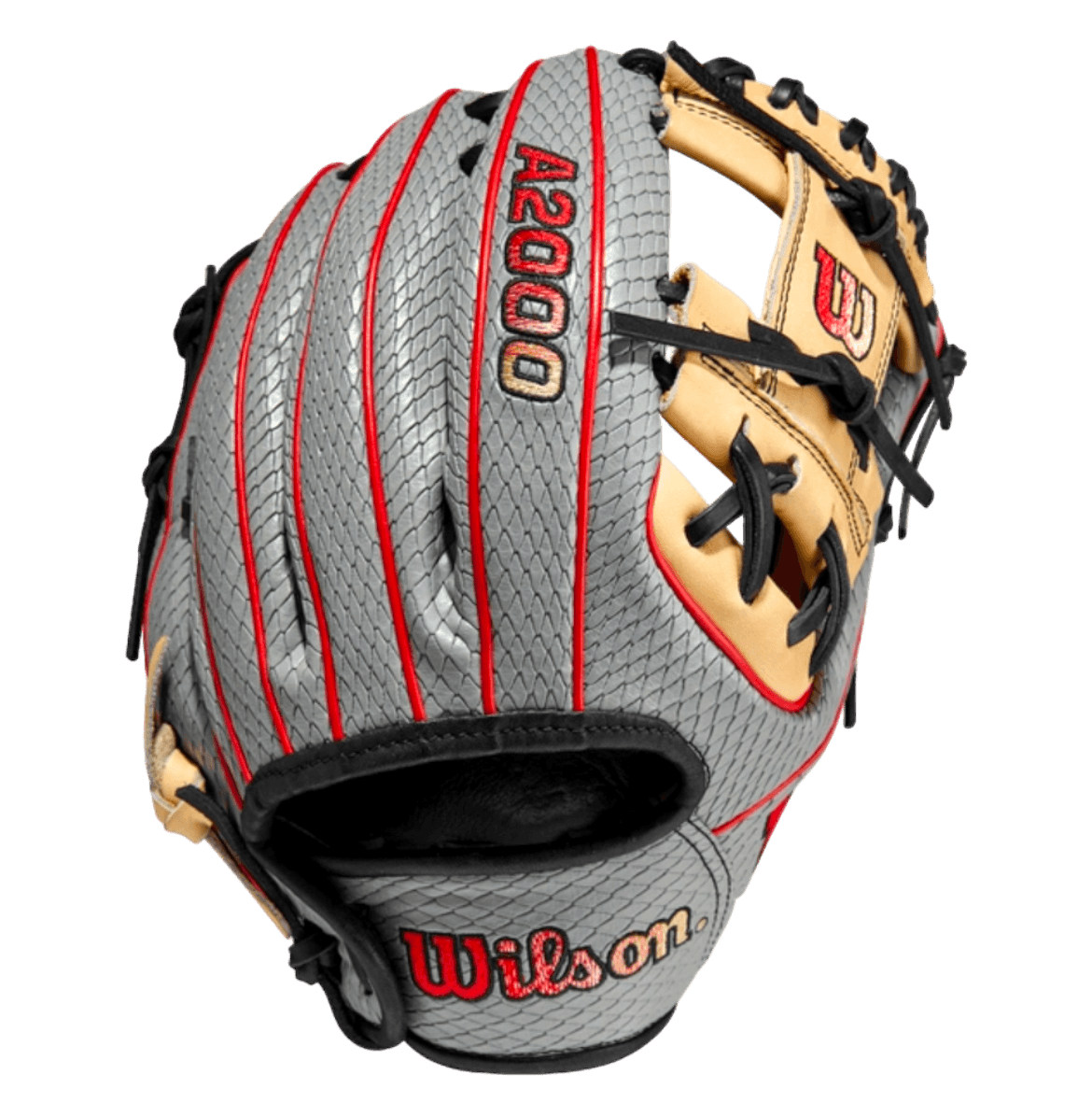 Wilson A2000 Pedroia Fit 11.25 WBW1009811125 I Web Gray Red Blonde In Custom Ballgloves