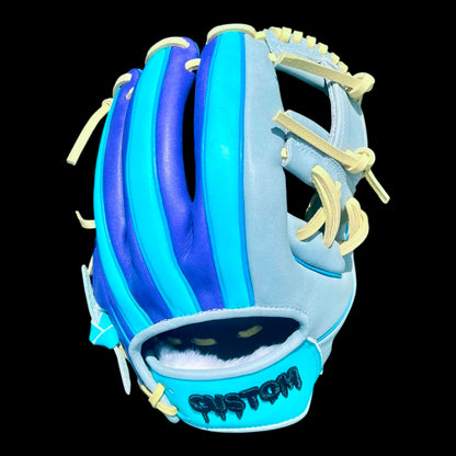 CUSTOM Vibe Shift Series Recycled Kip 11.5” I-Web Mint Purple Gray Blonde Infield Glove