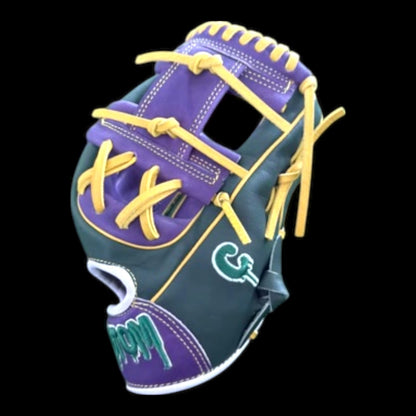 CUSTOM Mardi Gras Series 11.5” I-Web Purple Green Yellow Baseball Glove
