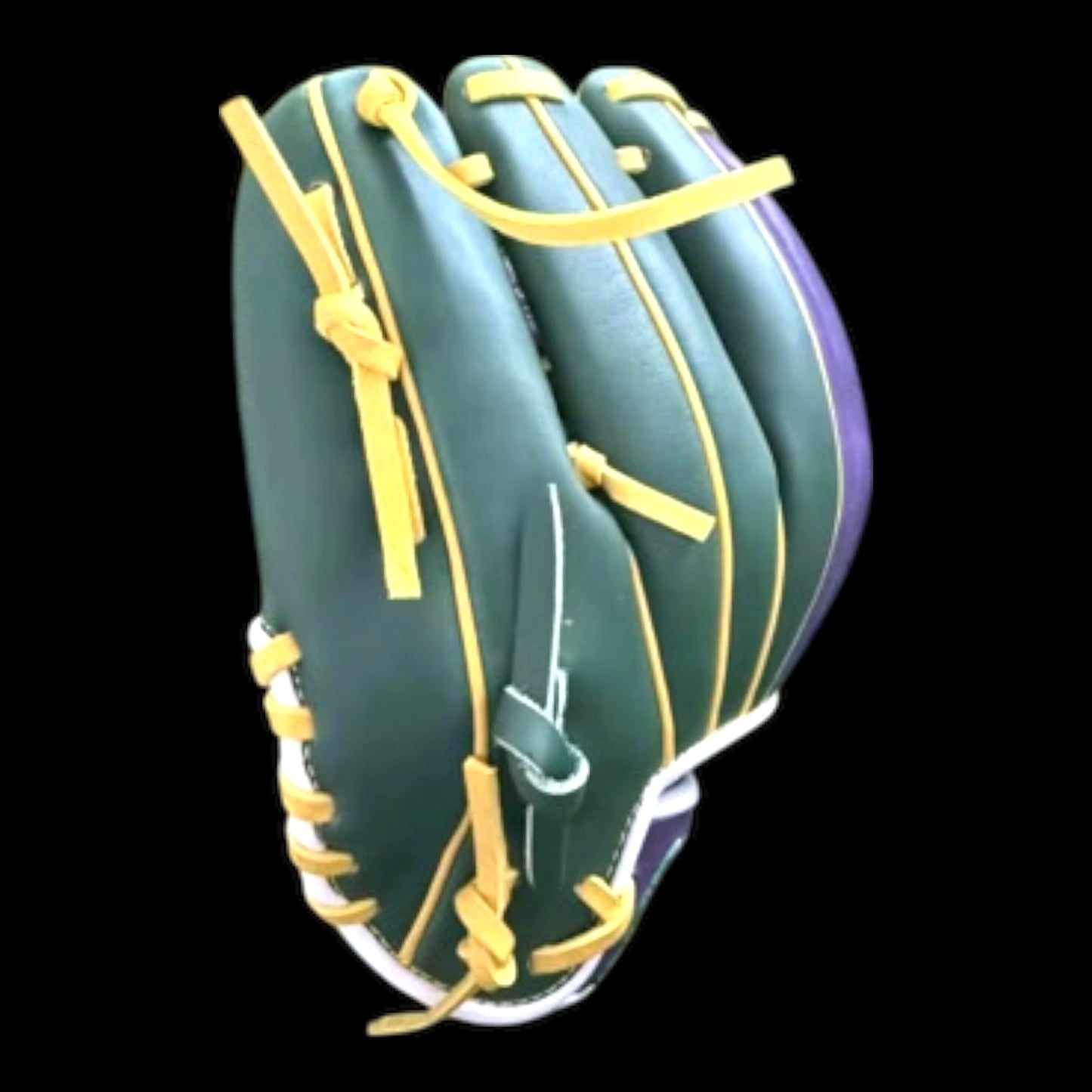 CUSTOM Mardi Gras Series 11.5” I-Web Purple Green Yellow Baseball Glove