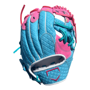 Custom Ballgloves Youth 11” Ice Cream Baseball Glove Pink Baby Blue I-Web