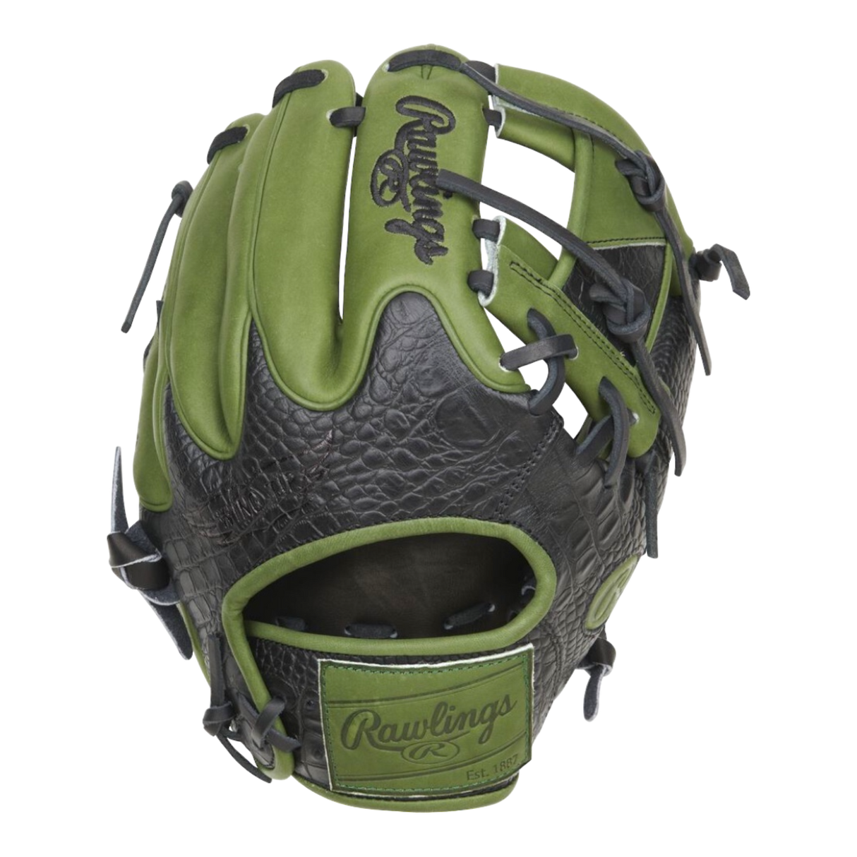 Rawlings Color Sync 8.0 PRO204W-2XMG  HOH 11.5” Croc Military Green I-Web Glove