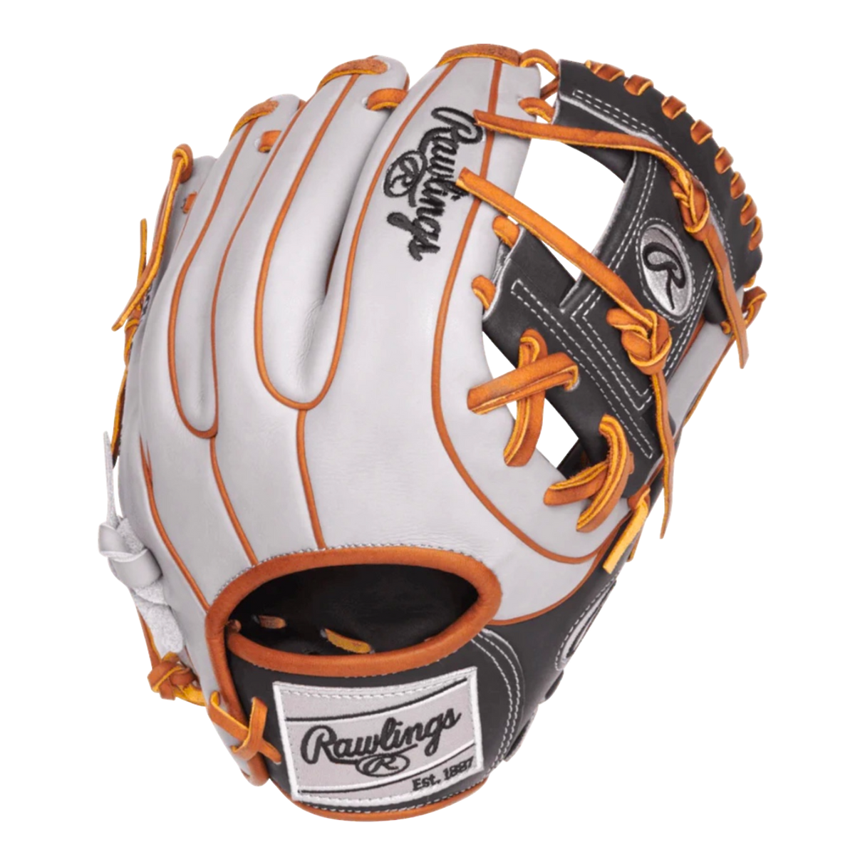 Rawlings Heart of the Hide 11.5" I-Web Gray Black Brown ContoUR Baseball Glove PROR234U-2DS