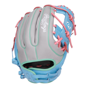 Rawlings Heart of the Hide 12" Pink Aqua Gray Softball Glove - PRO716SB-2GCB