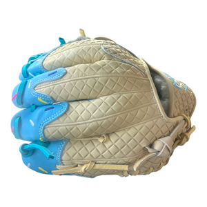 Custom Ballgloves Baby Blue Ice Cream Baseball Glove 11.5” I-Web Infield