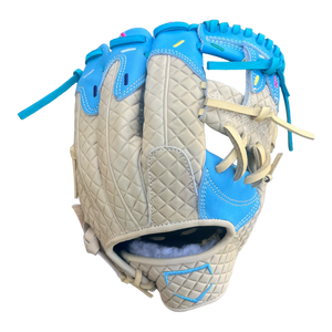 Custom Ballgloves Baby Blue Ice Cream Baseball Glove 11.5” I-Web Infield