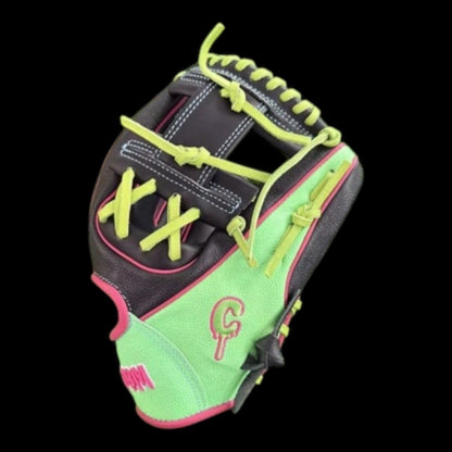 Custom Color Flair 11.5” I-Web Lime Pink Black Baseball Glove