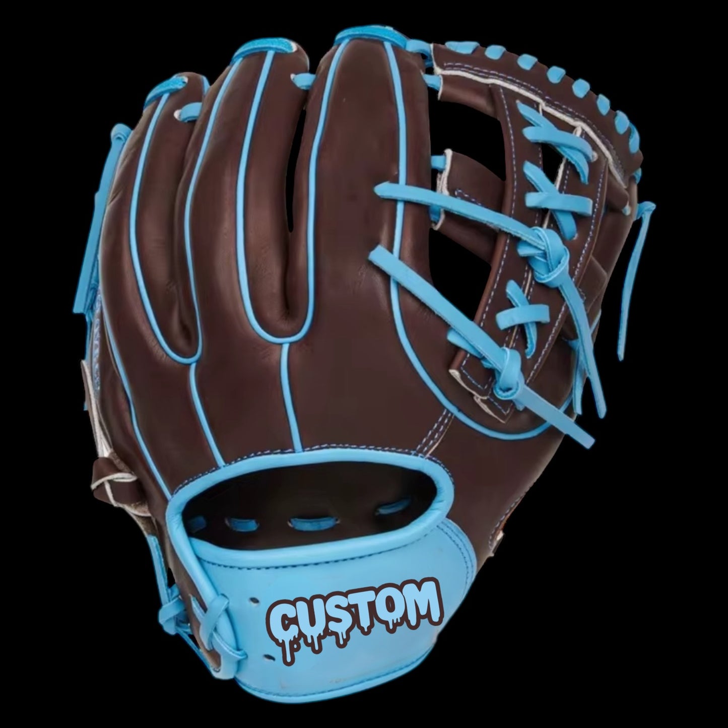 CUSTOM Color Flair Series Kip 11.5” I-Web Brown Baby Blue Infield Glove