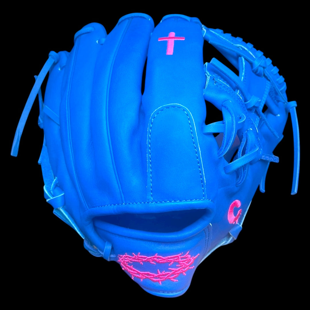 believe gear CUSTOM Youth Cowhide Faith Series Phil 4:13 Christian Bible Verse I-We – Custom Ballgloves