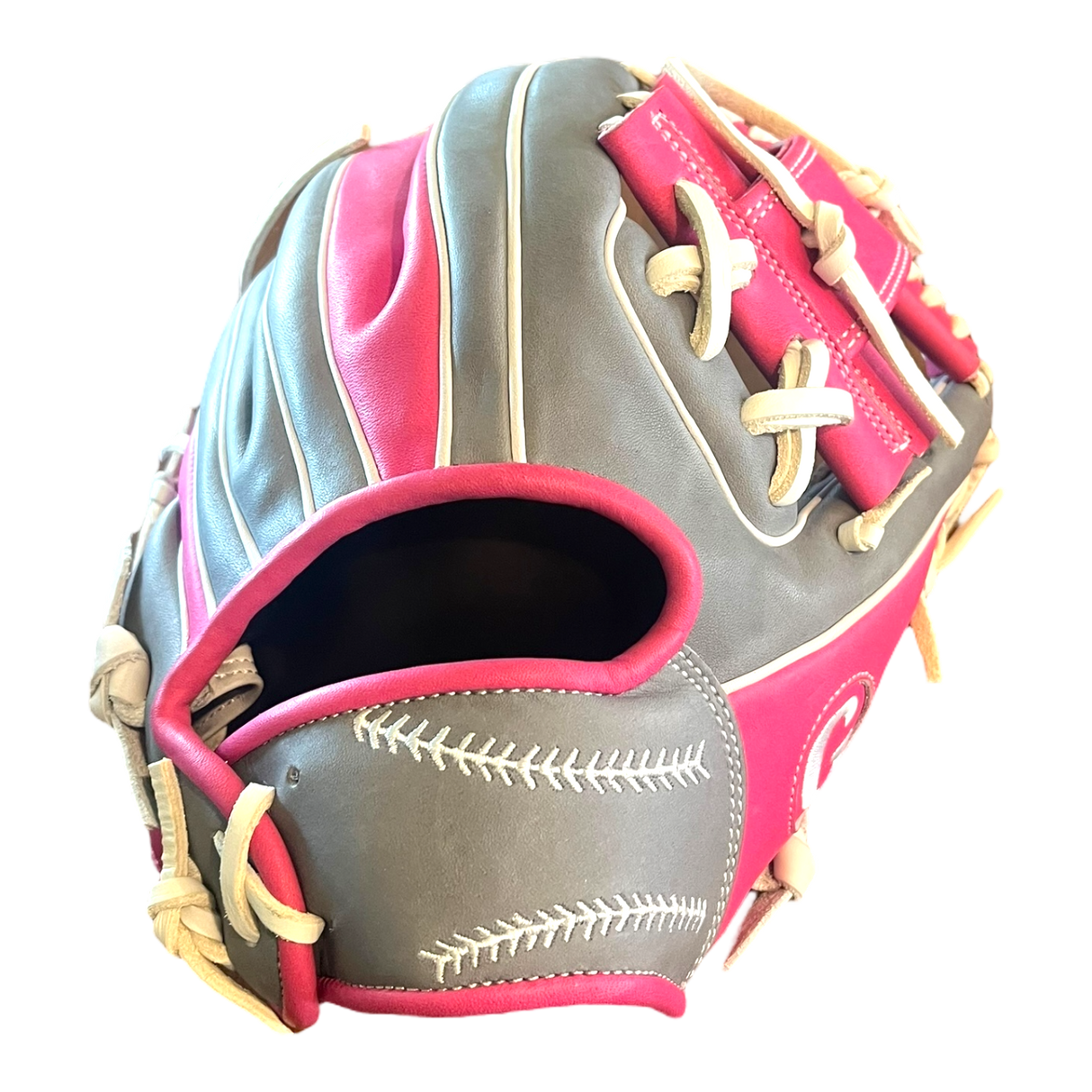 Grace Glove Co Custom 11.5” Pink White Blonde I-Web Infield Glove