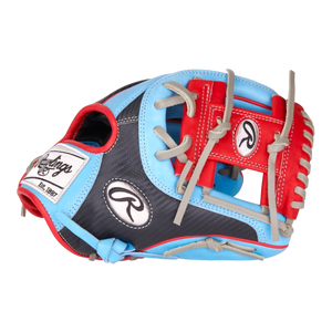 Rawlings Heart of the Hide 11.5" I-Web Baby Blue Red Black Baseball Glove PROR204-2CBS