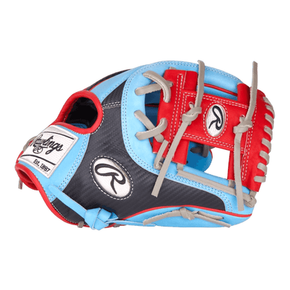 Rawlings Heart of the Hide 11.5" I-Web Baby Blue Red Black Baseball Glove PROR204-2CBS