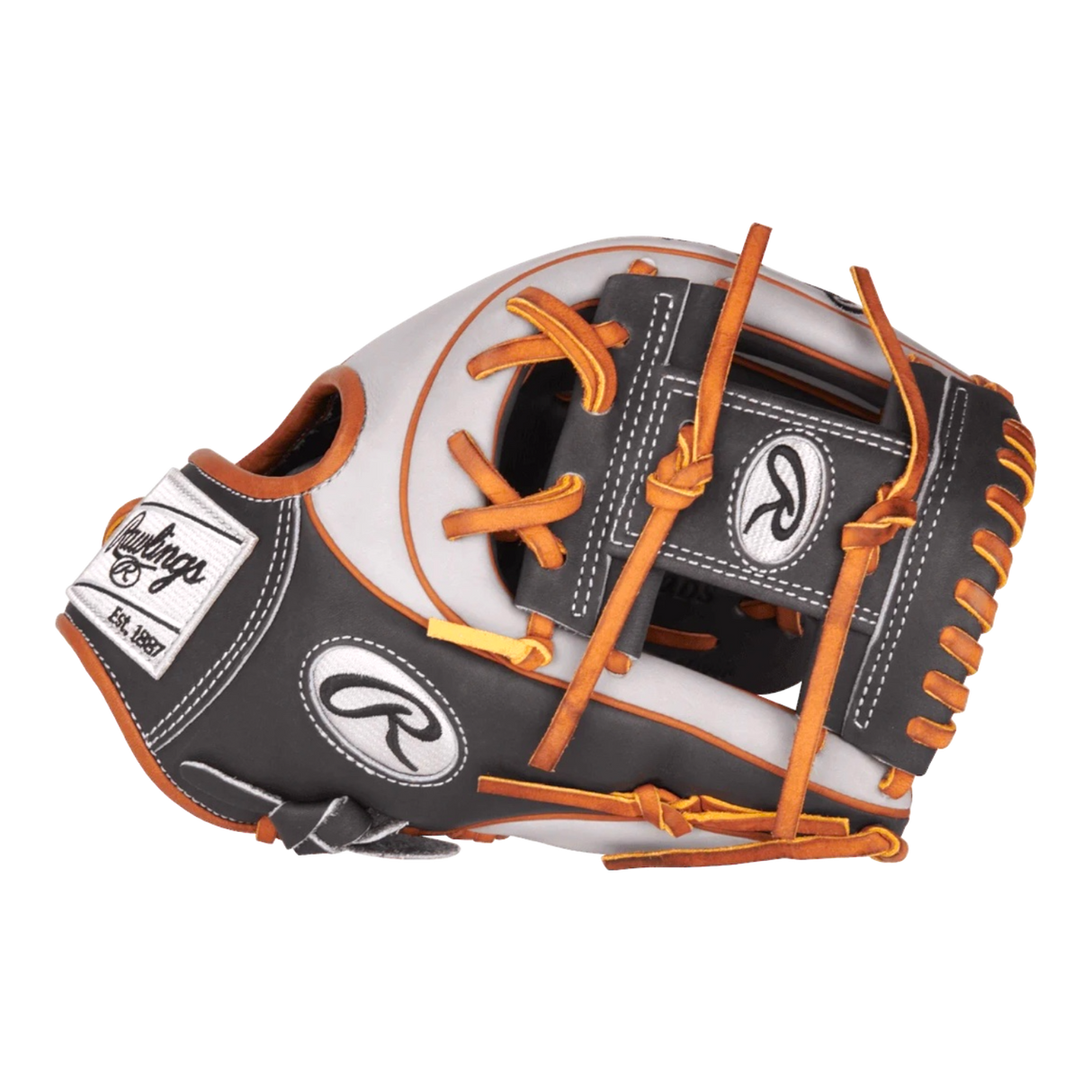 Rawlings Heart of the Hide 11.5" I-Web Gray Black Brown ContoUR Baseball Glove PROR234U-2DS