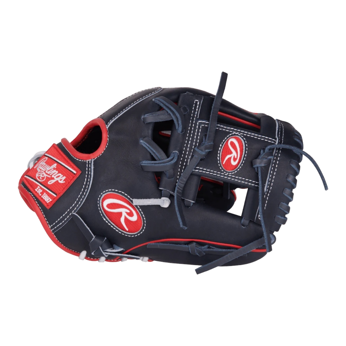 Rawlings Heart of the Hide 11.5" ContoUR I-Web Red White Blue Baseball Glove PROR204U-2N