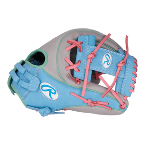 Rawlings Heart of the Hide 12" Pink Aqua Gray Softball Glove - PRO716SB-2GCB