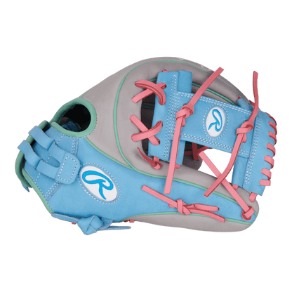 Rawlings Heart of the Hide 12" Pink Aqua Gray Softball Glove - PRO716SB-2GCB