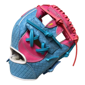 Custom Ballgloves Baby Blue Pink Ice Cream Glove 11.5” I-Web