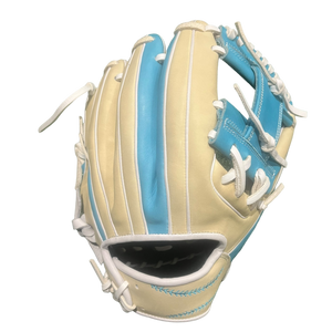 Grace Glove Co Custom 11.5” Baby Blue Blonde White I-Web Infield Glove