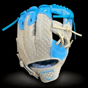 Custom Ballgloves Youth 11” Ice Cream Baseball Glove Baby Blue I-Web