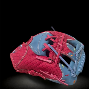 Custom Ballgloves Pink Baby Blue Ice Cream Glove 11.5” I-Web