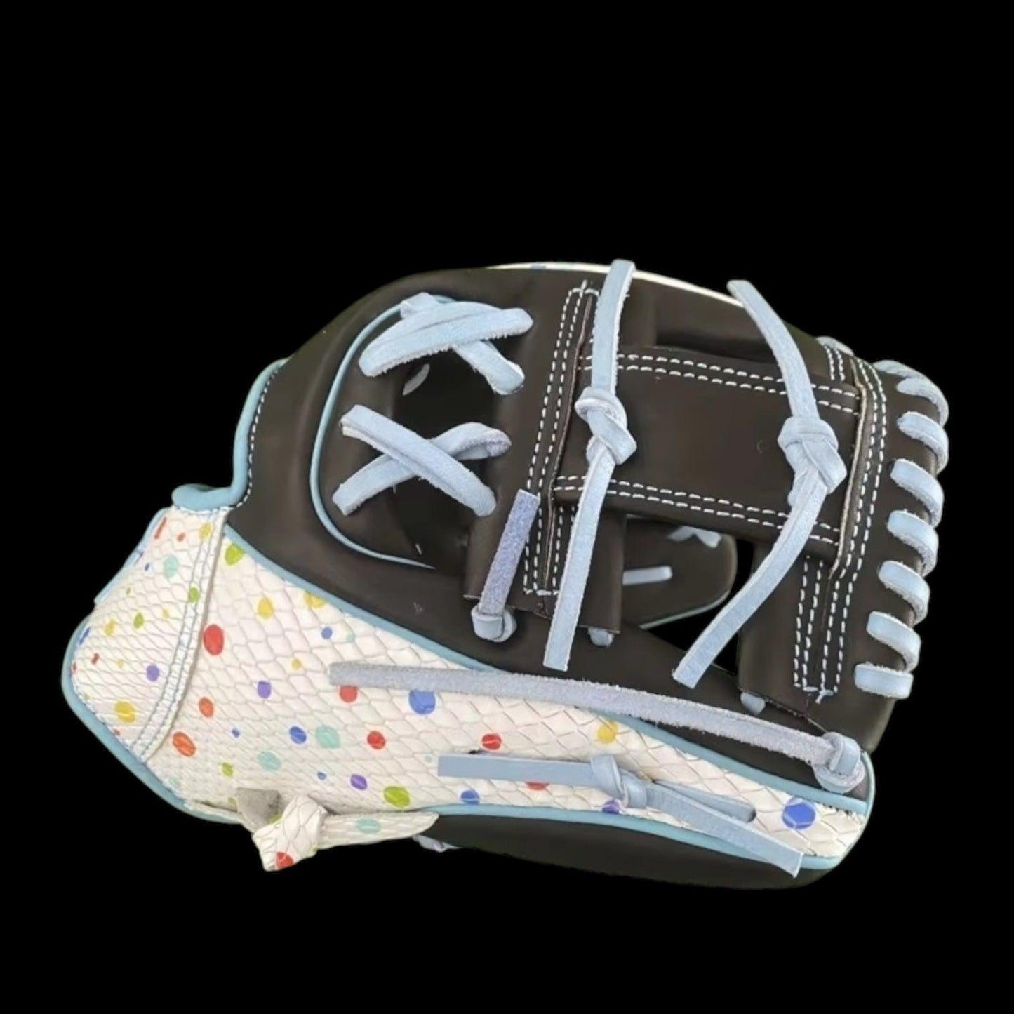 Custom Paint Splatter White 11.5” I-Web Baseball Glove