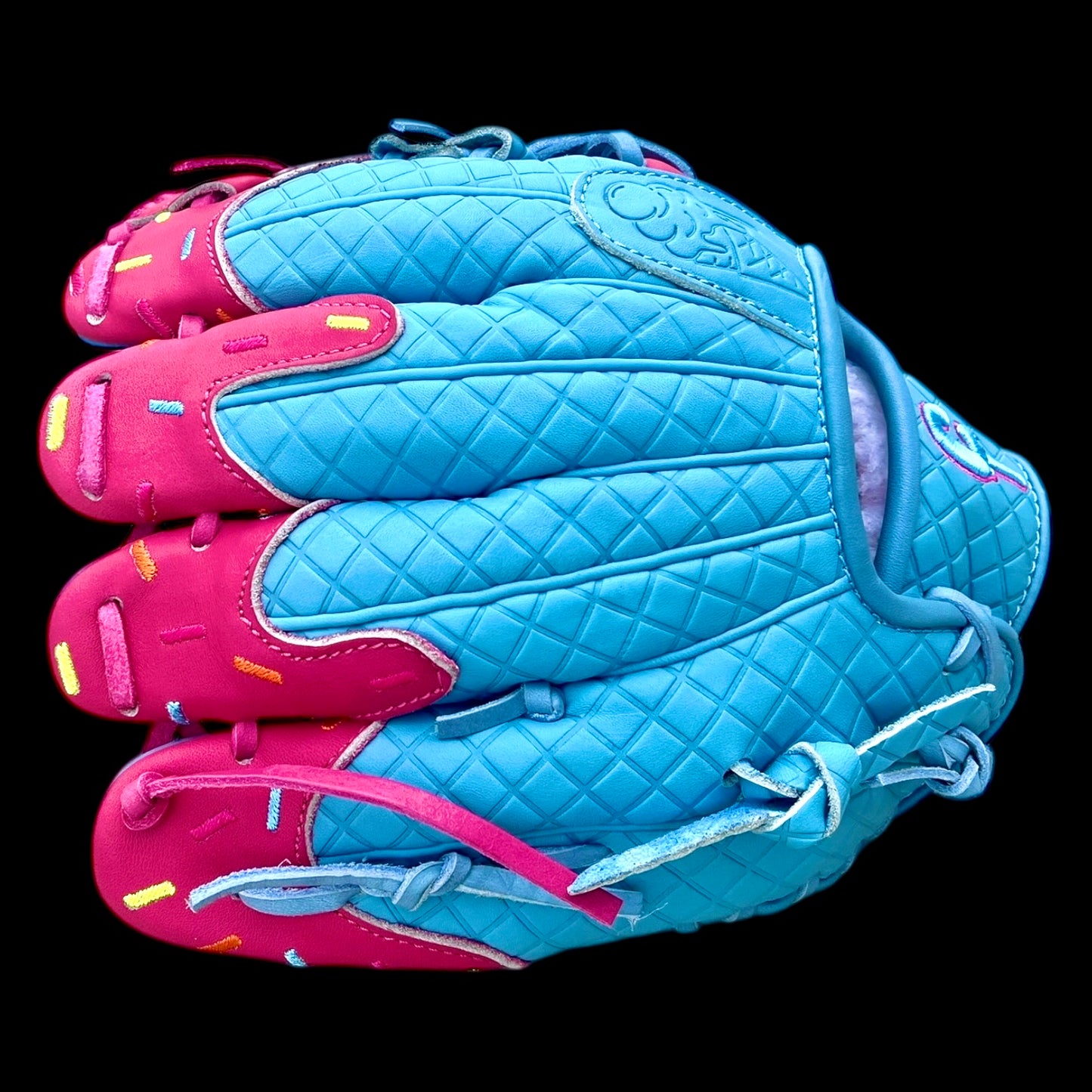 Custom Ice Cream Series Kip Baby Blue Pink 11.5” I-Web Baseball Glove