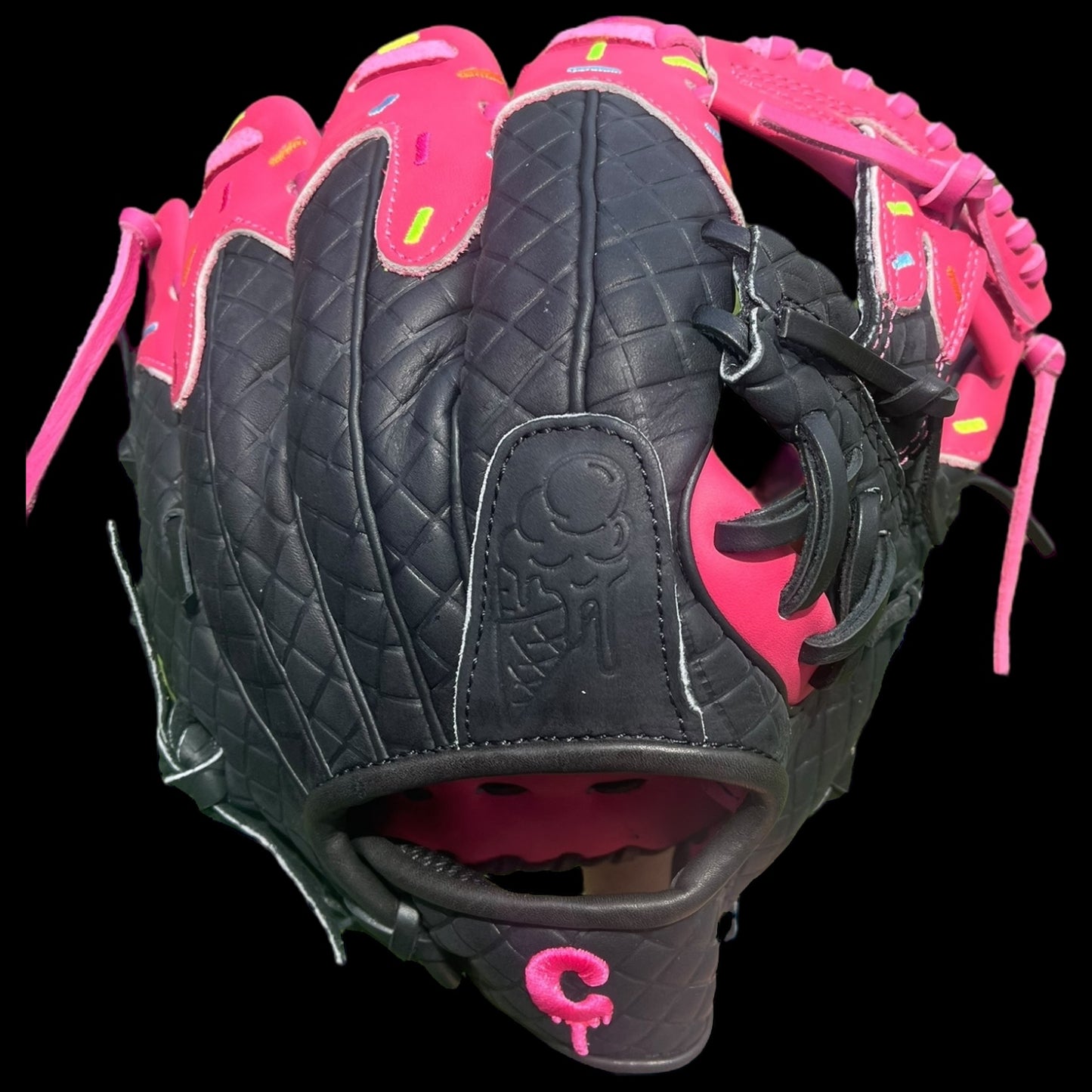 Custom Youth Ice Cream Series Cowhide 11.5” I-Web Black Pink Baseball Glove