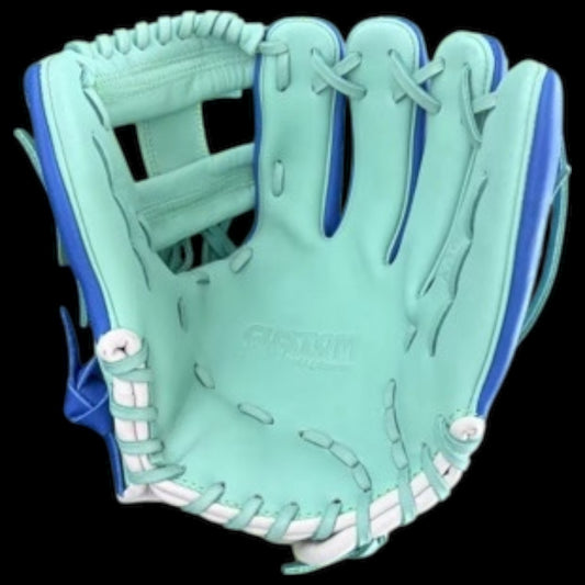 CUSTOM Wing Tip 11.5” I-Web Kip Mint Royal Blue Baseball Glove