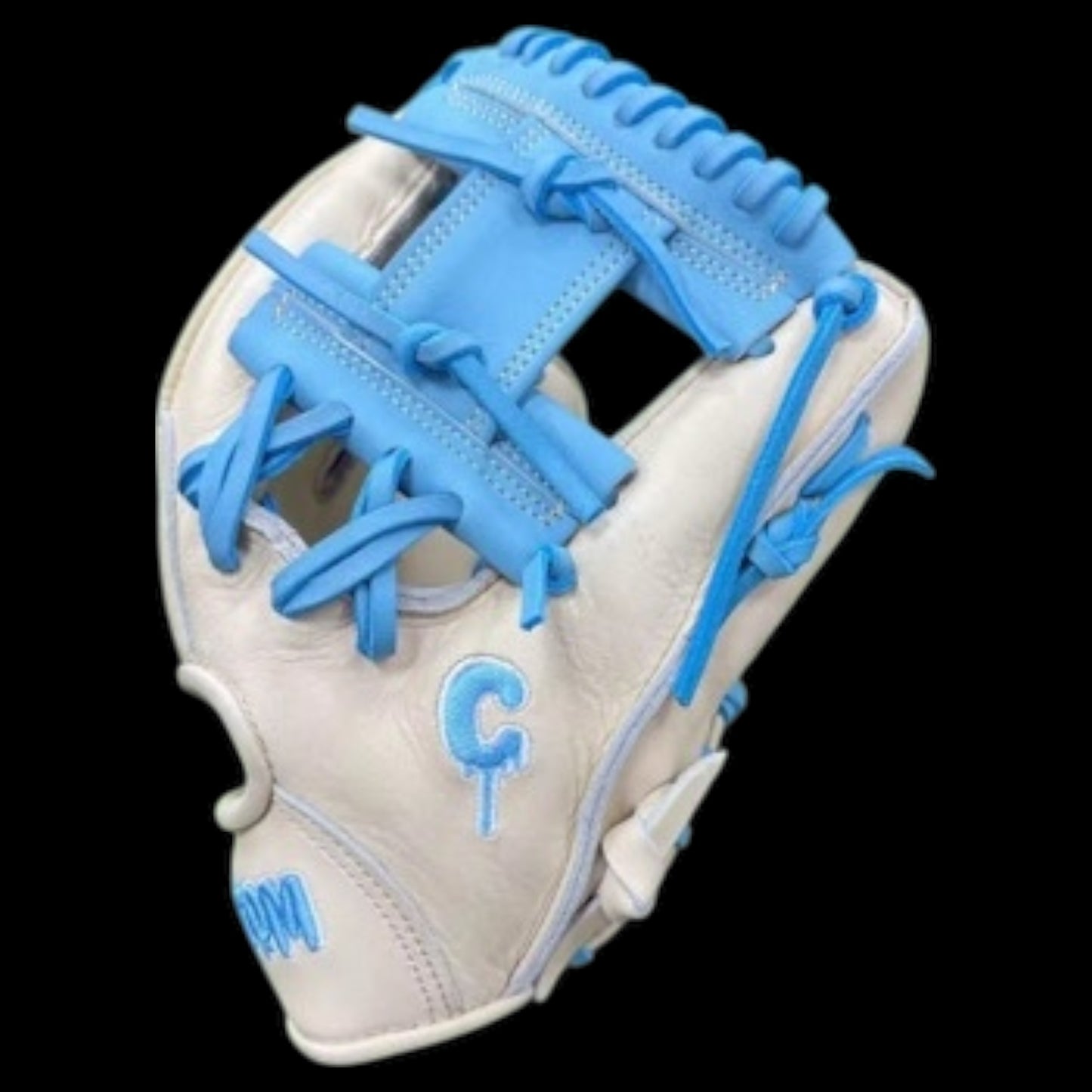 Custom RawEdge Series 11.5” I-Web Baby Blue Blonde Baseball Gloves