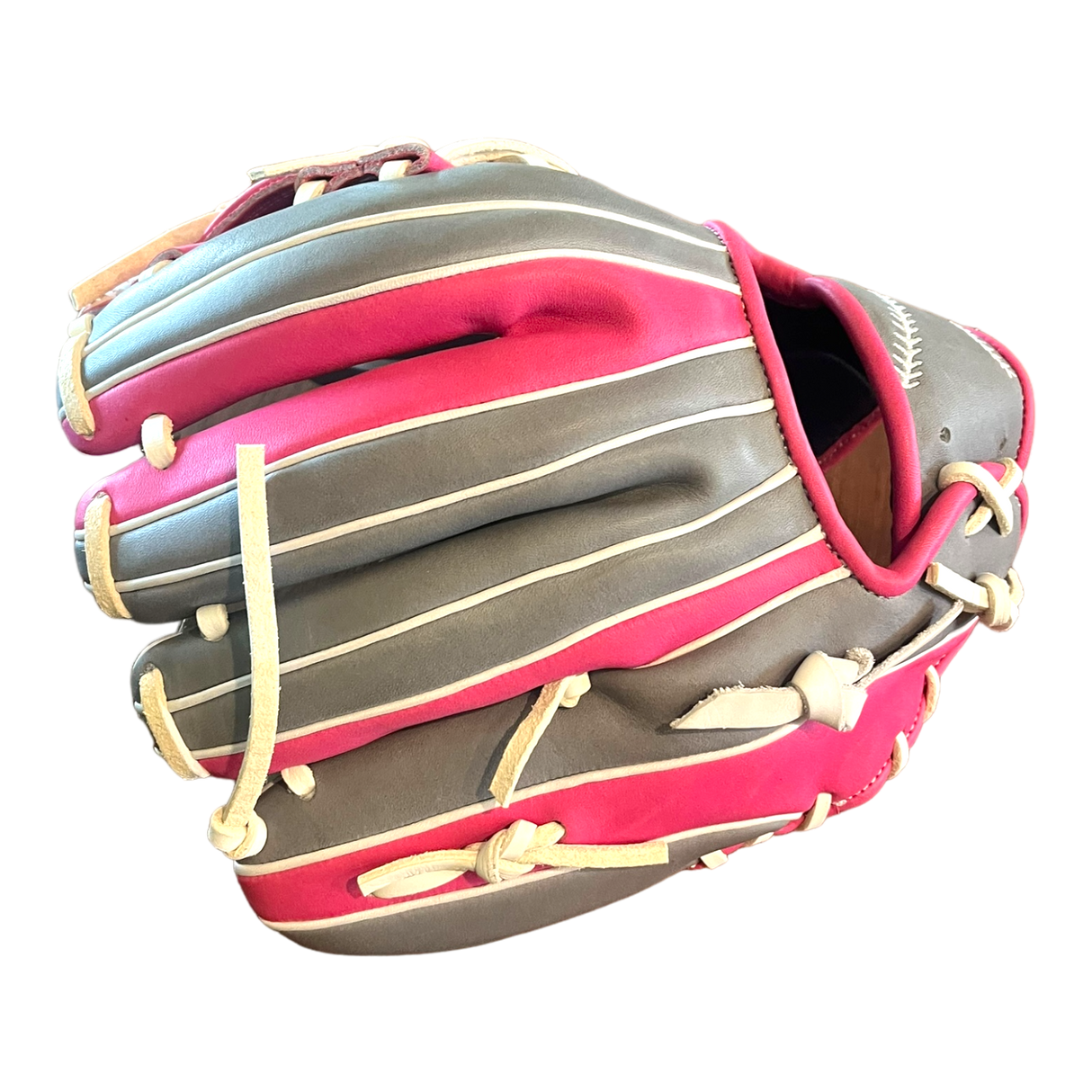 Grace Glove Co Custom 11.5” Pink White Blonde I-Web Infield Glove