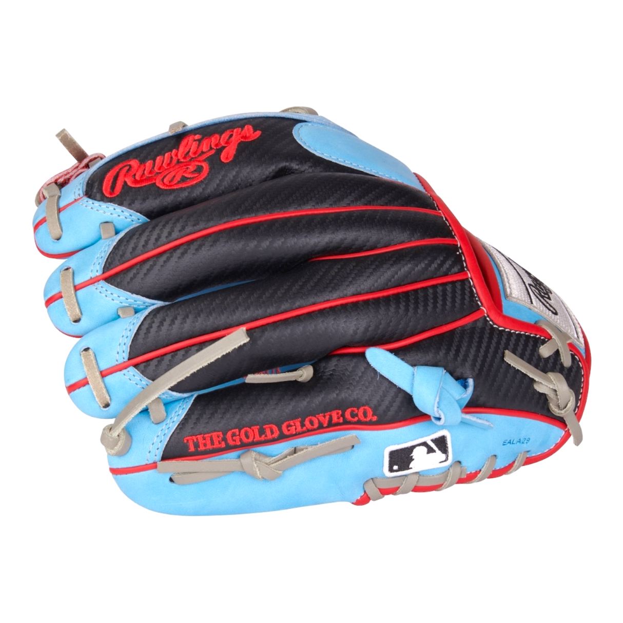 Rawlings Heart of the Hide 11.5" I-Web Baby Blue Red Black Baseball Glove PROR204-2CBS