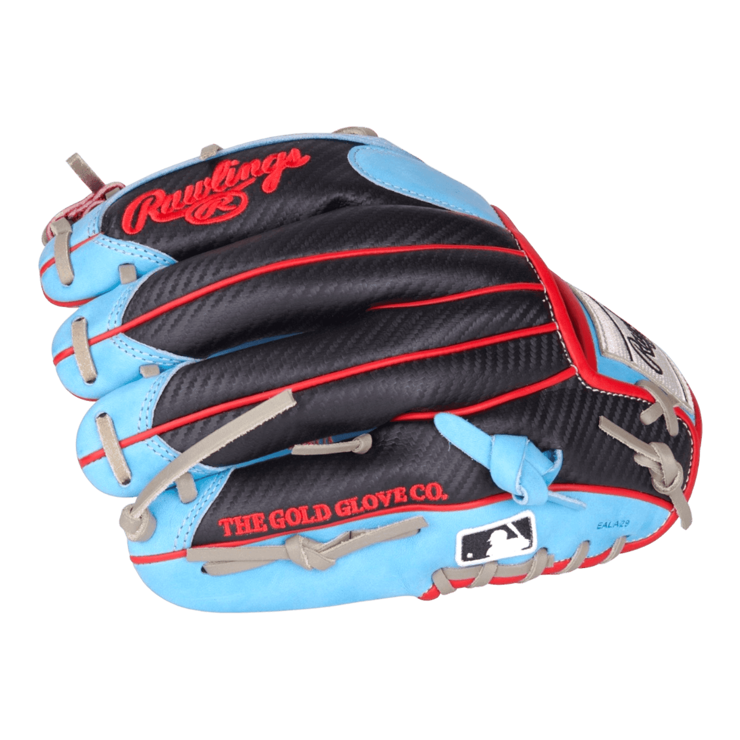 Rawlings Heart of the Hide 11.5" I-Web Baby Blue Red Black Baseball Glove PROR204-2CBS
