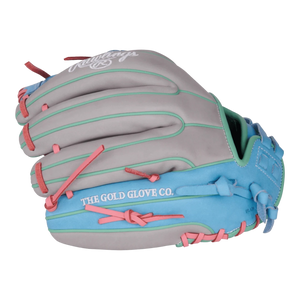 Rawlings Heart of the Hide 12" Pink Aqua Gray Softball Glove - PRO716SB-2GCB