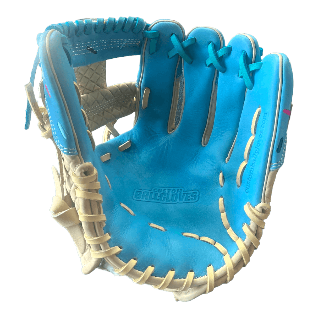 Custom Ballgloves Baby Blue Ice Cream Baseball Glove 11.5 I Web Infie