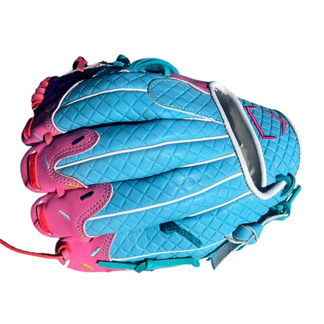 Custom Ballgloves Baby Blue Pink Ice Cream Glove 11.5” I-Web