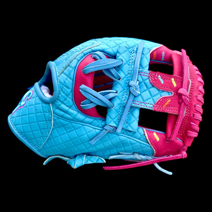 Custom Ice Cream Series Kip Baby Blue Pink 11.5” I-Web Baseball Glove