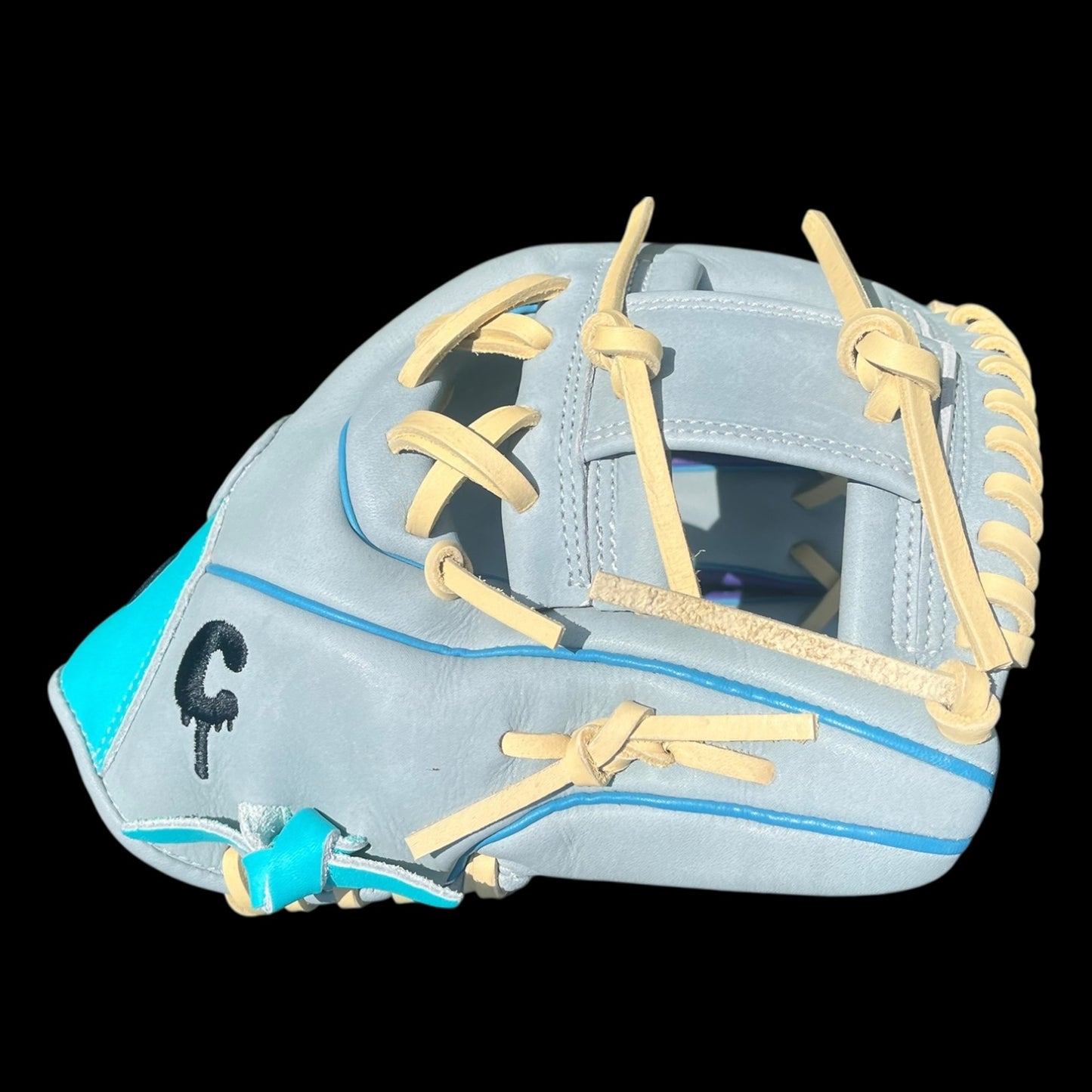 CUSTOM Vibe Shift Series Recycled Kip 11.5” I-Web Mint Purple Gray Blonde Infield Glove