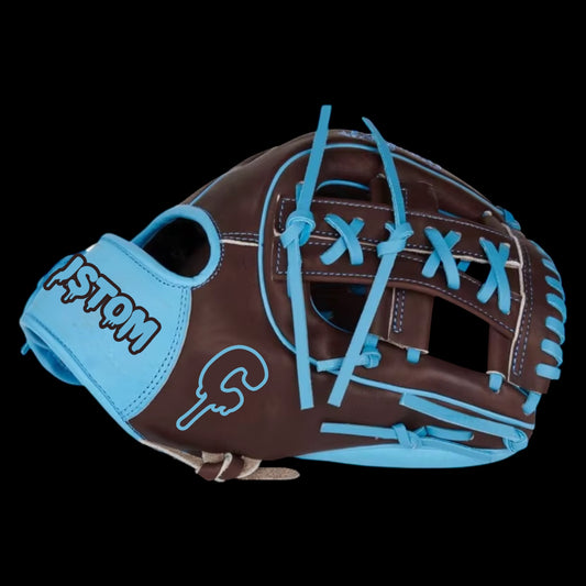 CUSTOM Color Flair Series Kip 11.5” I-Web Brown Baby Blue Infield Glove